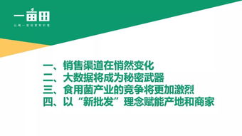 B2B產(chǎn)業(yè)互聯(lián)網(wǎng)視角下的中國食用菌產(chǎn)業(yè)發(fā)展新機(jī)遇——一畝田公共事務(wù)副總裁彭南峰先生在第二屆中國古田食用菌大會的主旨演講摘要